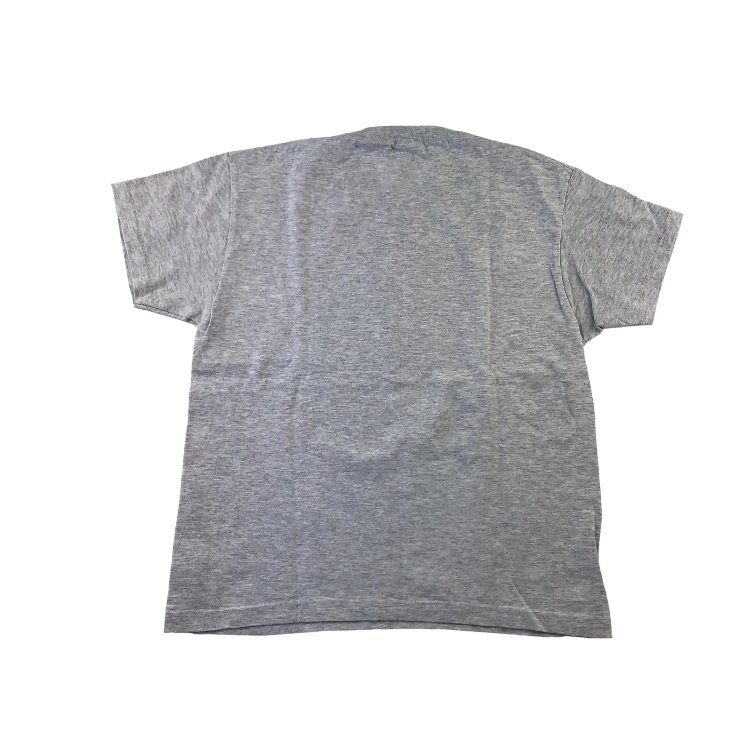 T-shirt 7-8 years light grey YEET print text short sleeve