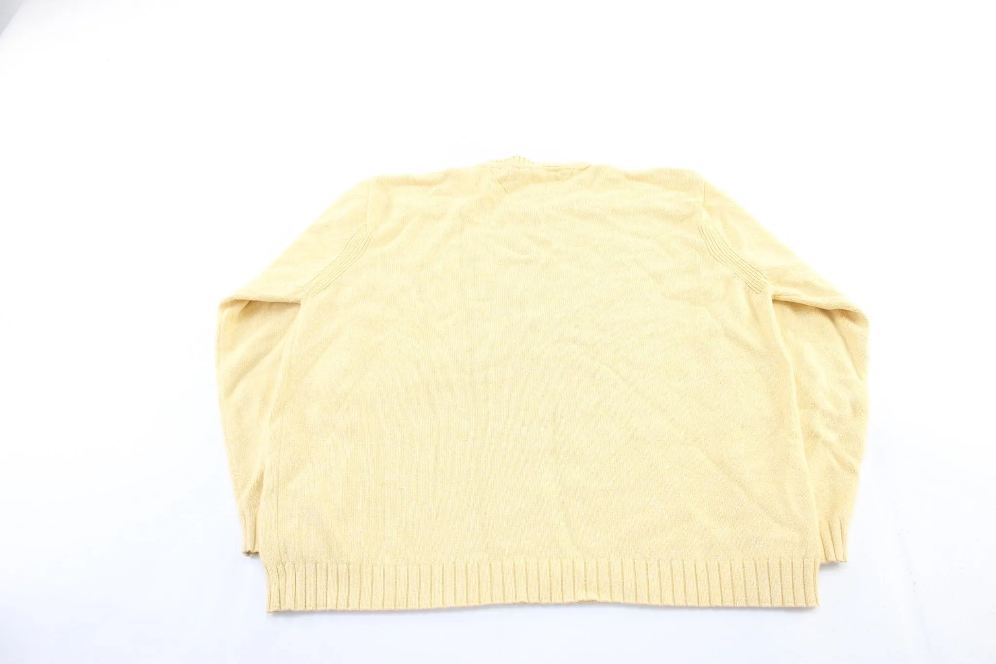 Tommy Hilfiger Embroidered Logo Yellow Sweater