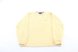 Tommy Hilfiger Embroidered Logo Yellow Sweater