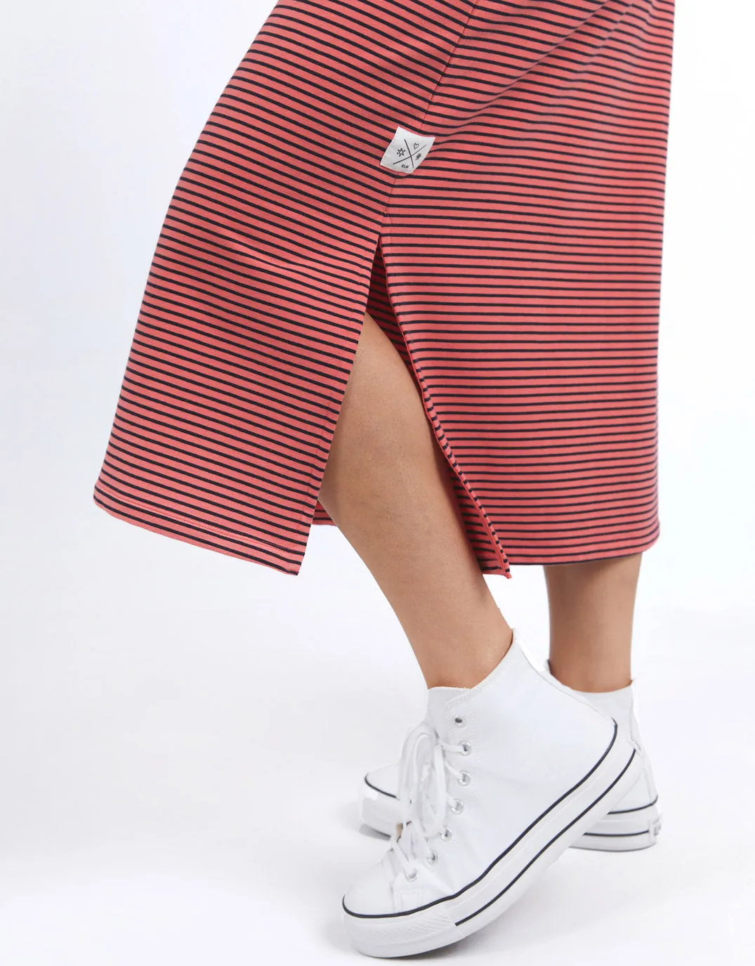 Travel Skirt - Watermelon Crush/Navy Stripe