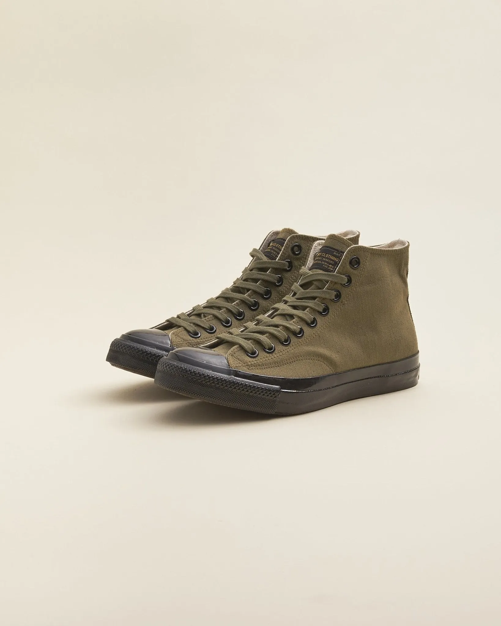 Trophy Clothing Hi-Top Mil Sneaker - Olive