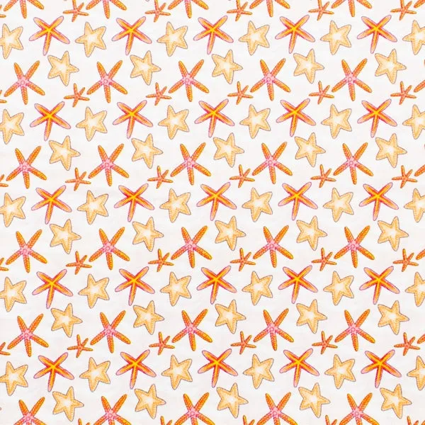 Under the Sea Cotton Fabric, Starfish- Width 112cm