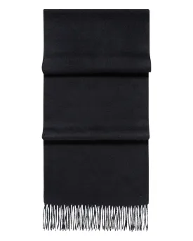 Unisex Woven Cashmere Scarf Black