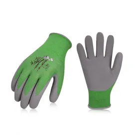 Vgo 1/2/5 Pairs Bamboo Working Gloves (Green/Brown,RB6026-G)