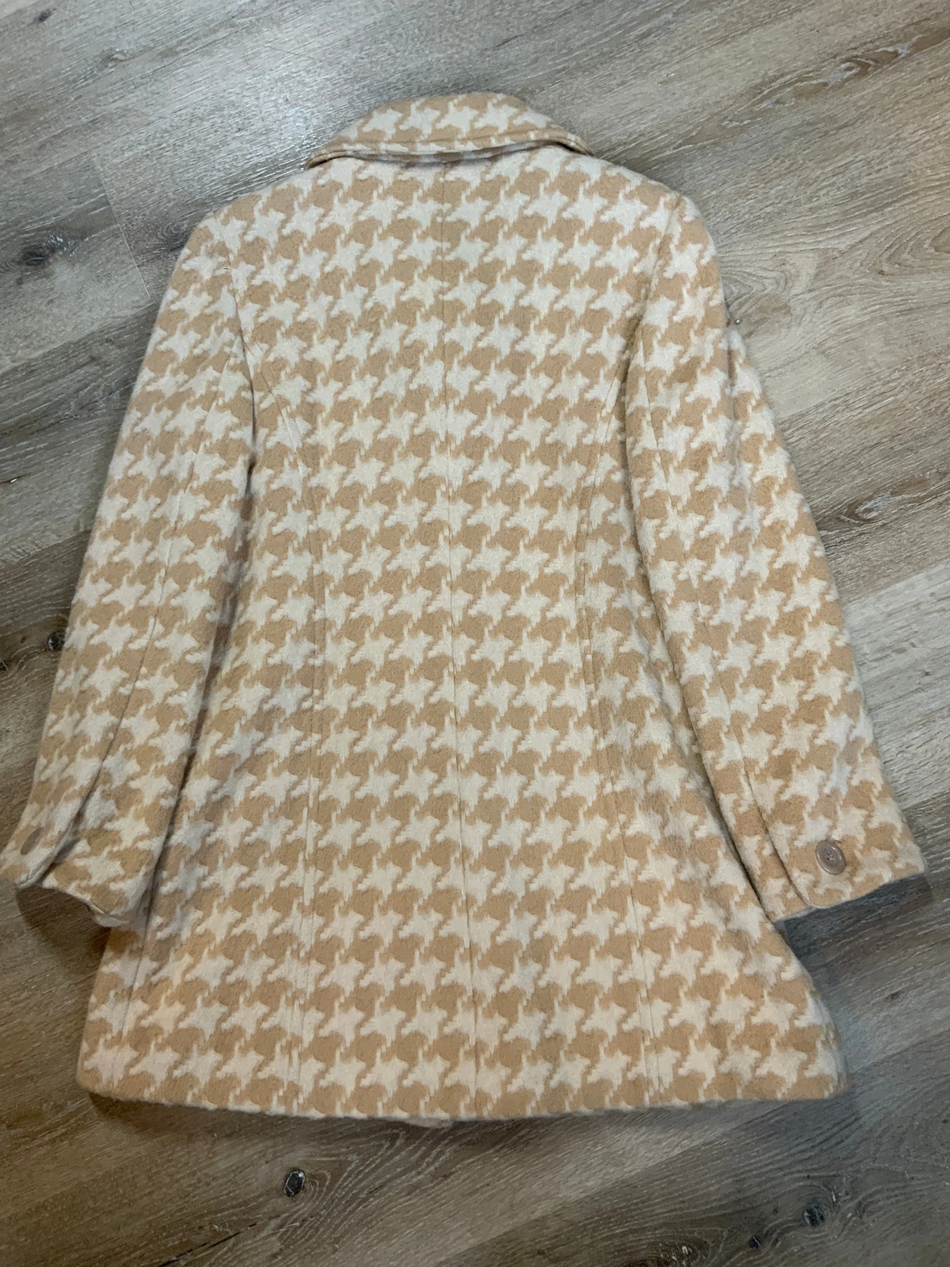 Vintage Ann Taylor Houndstooth Car Coat