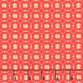 Vintage Happy 2 - Tulips Cayenne Yardage