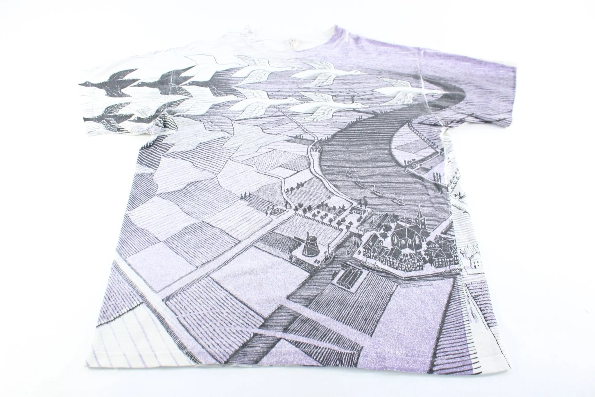 Vintage MC Escher All Over Print T-Shirt