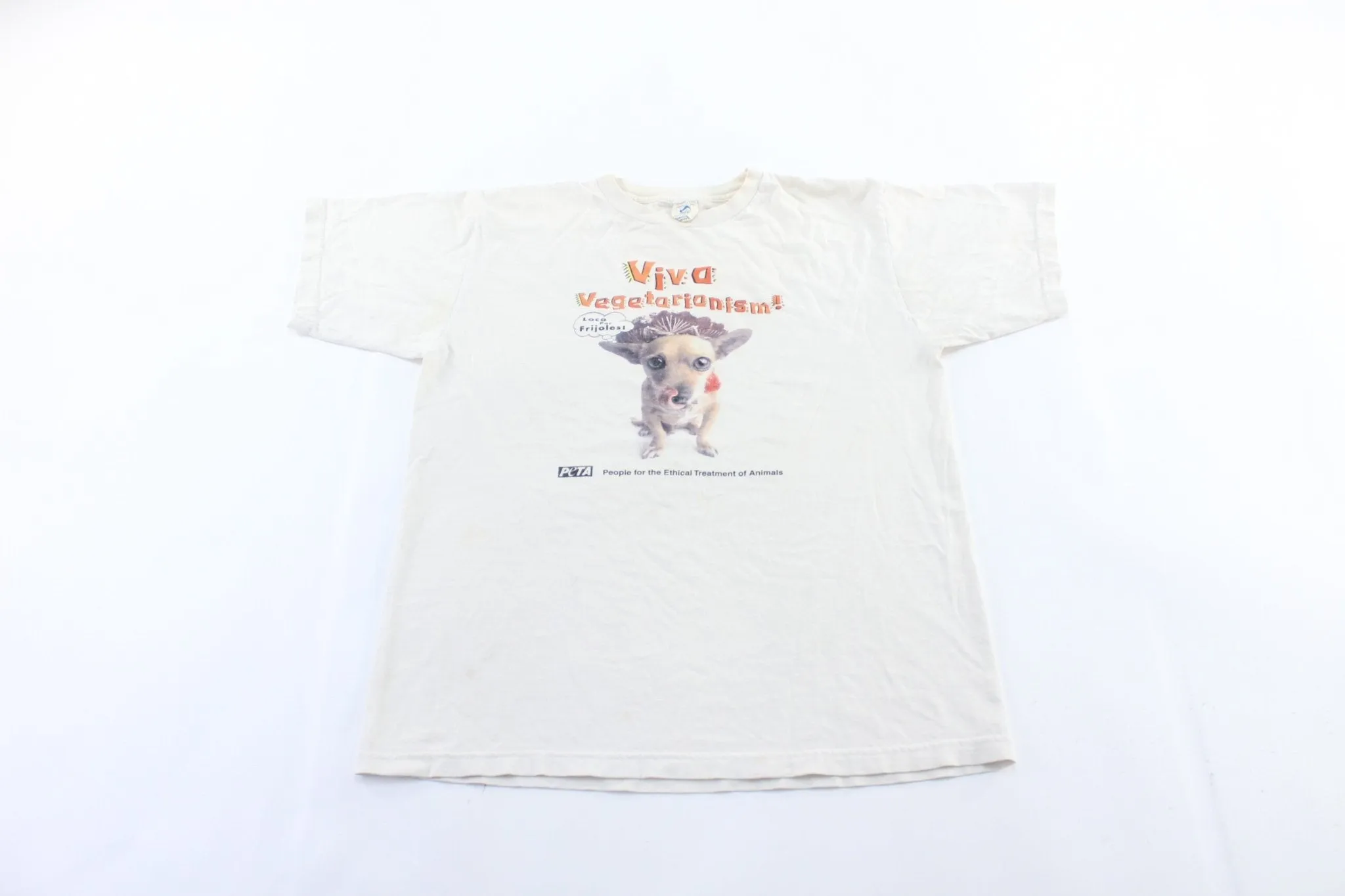 Vintage PETA Vegetarian Animal T-Shirt