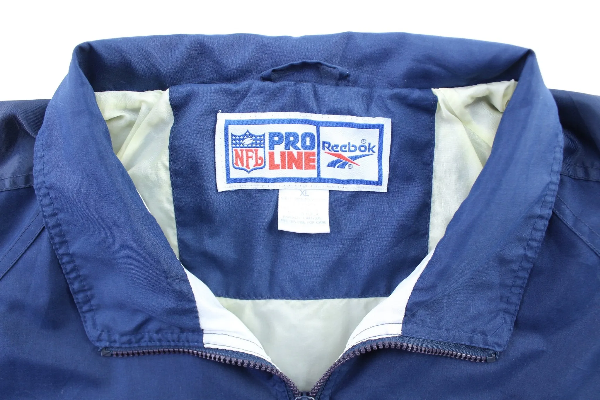 Vintage Reebok Embroidered Logo Dallas Cowboys Zip Up Jacket