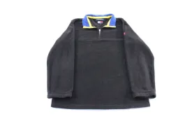 Vintage Tommy Hilfiger Embroidered Logo Black Pullover Fleece