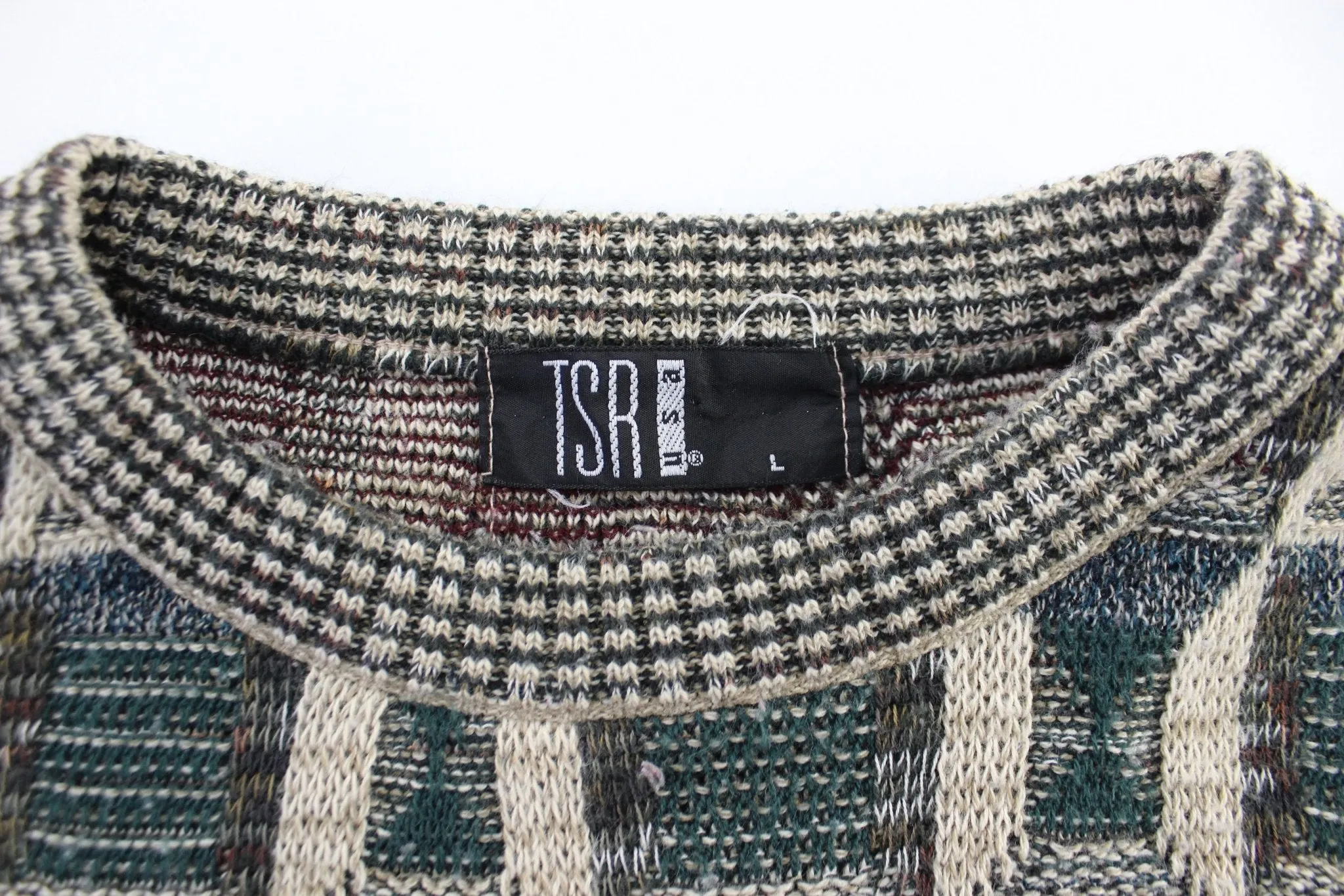 Vintage TSR Geometric Patterned Sweater