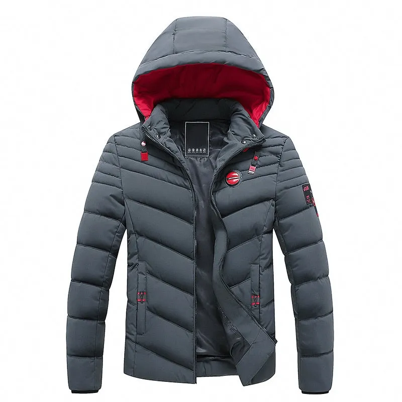 West Louis™ Brand Outwear Windproof Warm Coat