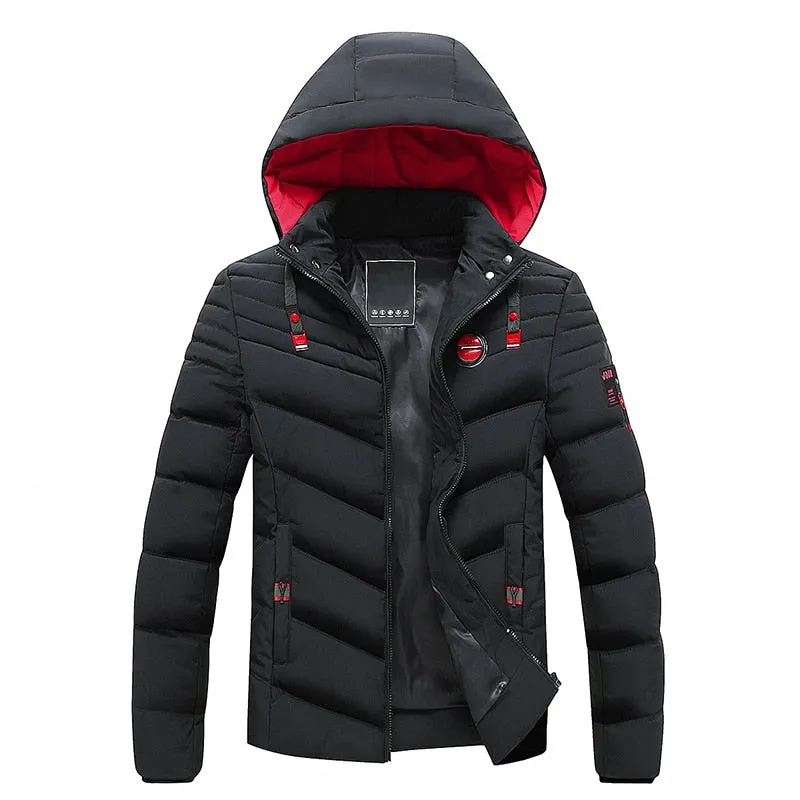 West Louis™ Brand Outwear Windproof Warm Coat