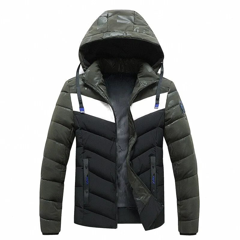 West Louis™ Brand Outwear Windproof Warm Coat