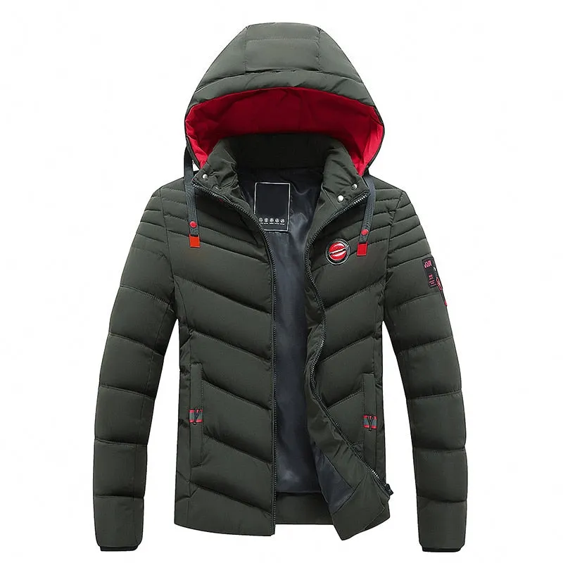 West Louis™ Brand Outwear Windproof Warm Coat