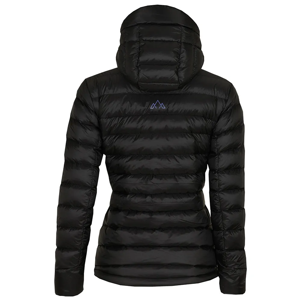 Womens Arktis II Down Hooded Jacket (Black/Purple)