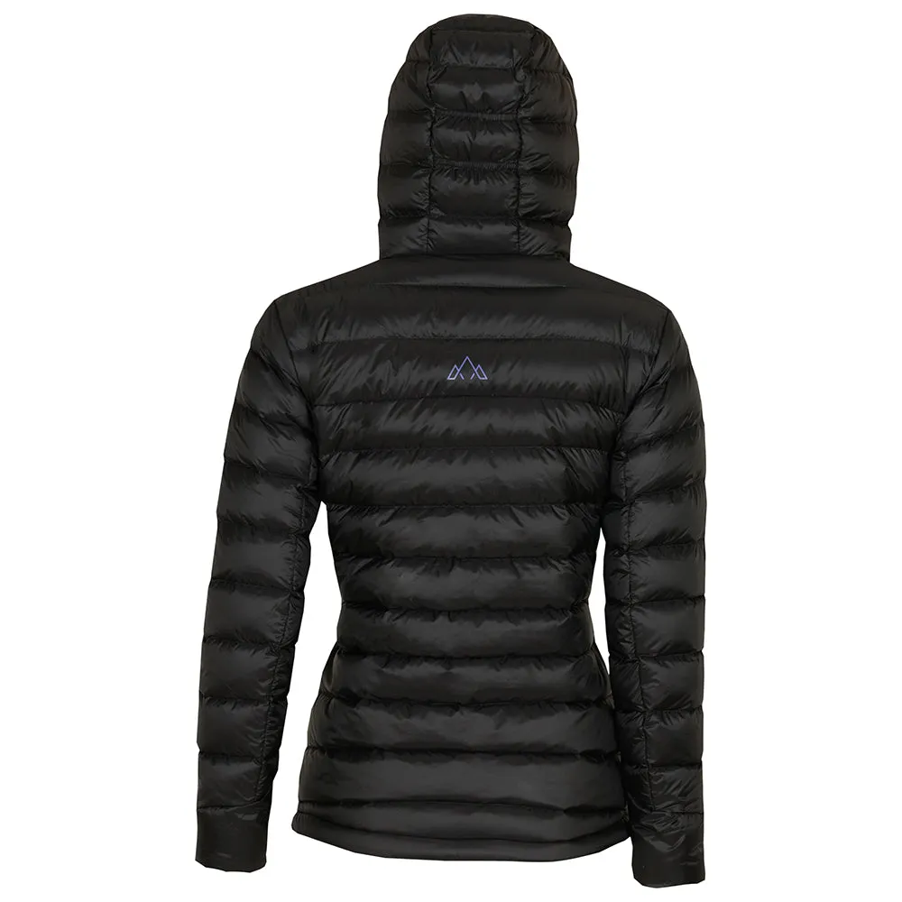 Womens Arktis II Down Hooded Jacket (Black/Purple)