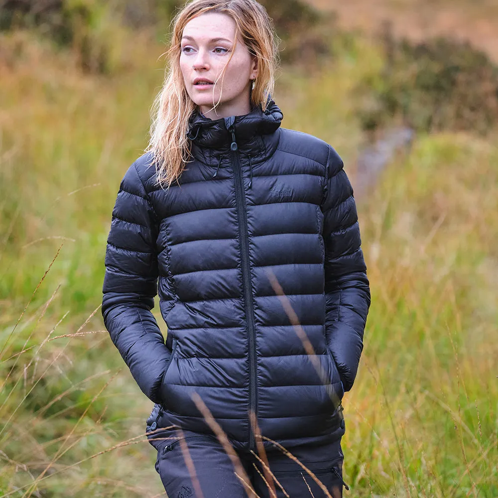 Womens Arktis II Down Hooded Jacket (Stealth)