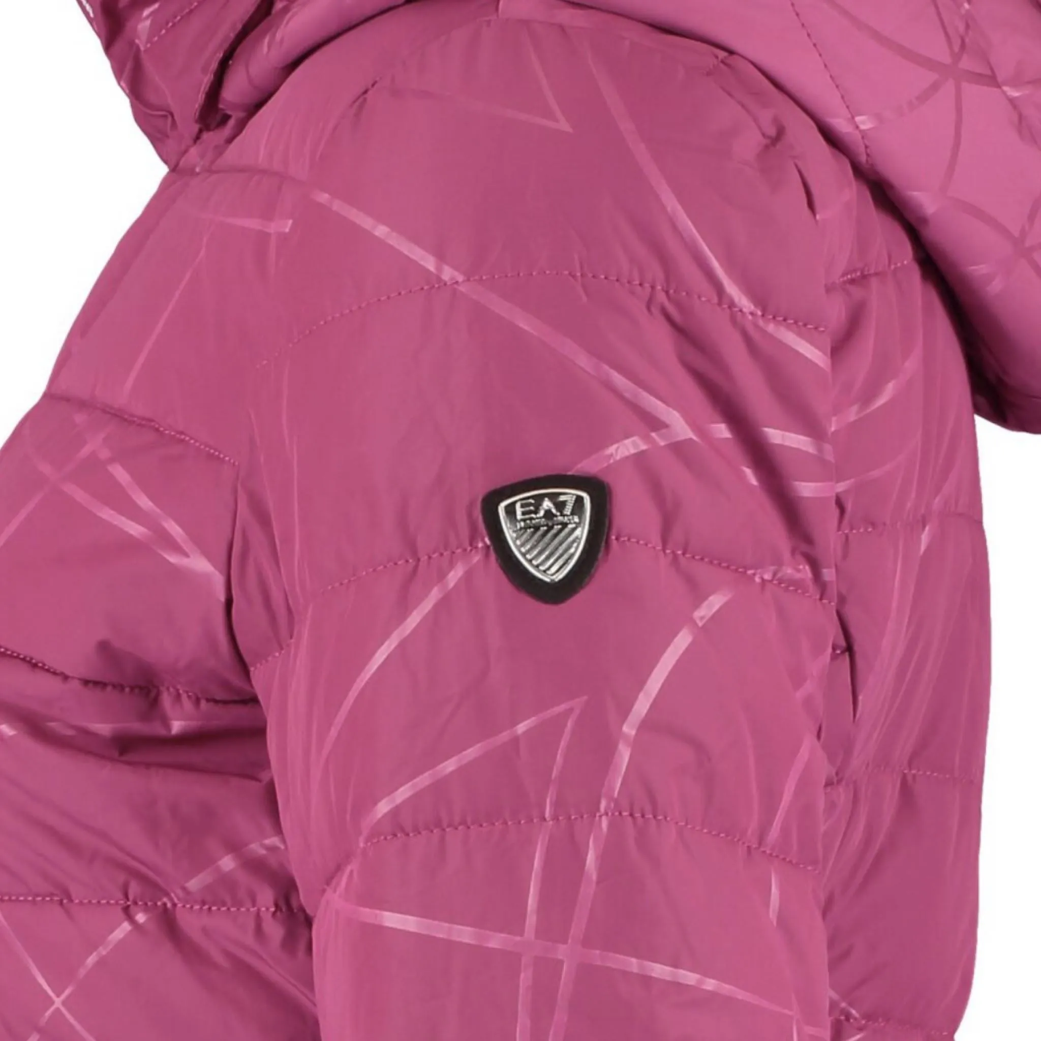 Womens Georgio Armani EA7 Pink Down Jacket