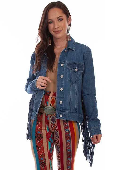 Women's Honey Creek Jacket Collection: Denim Fringe