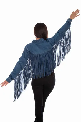 Women's Honey Creek Jacket Collection: Denim Fringe