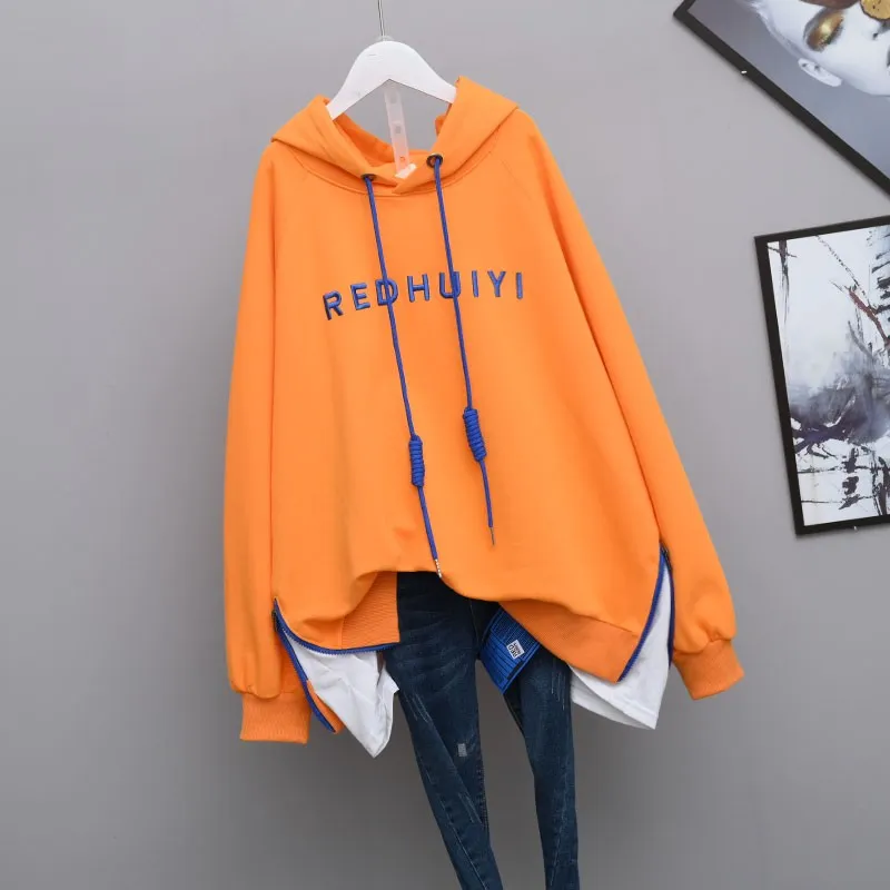 Women's loose large size hoodies