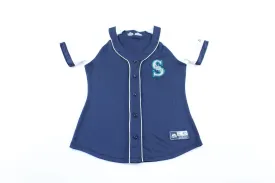 Women's Majestic Seattle Mariners Embroidered Baseball Jersey