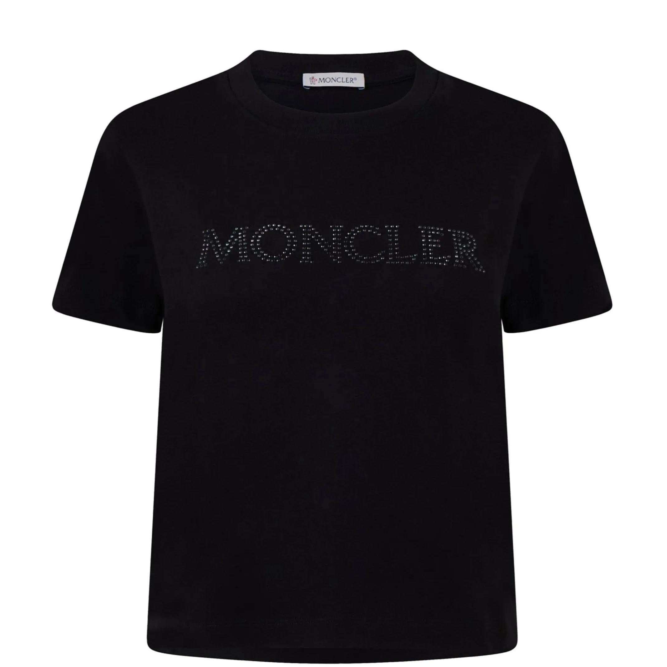 Womens Moncler Black Logo T-Shirt