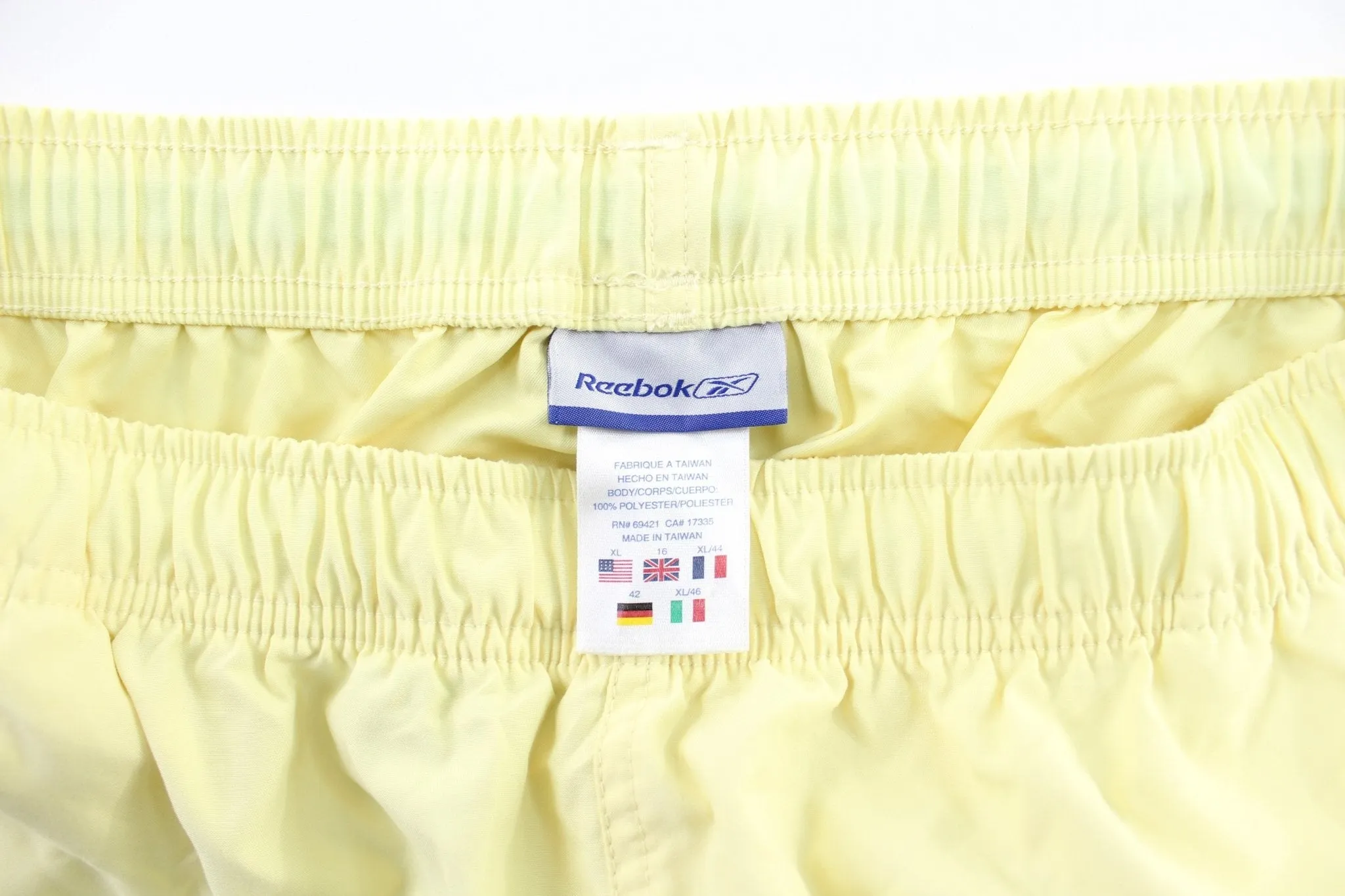 Women's Reebok Embroidered Logo Yellow & Blue Pants