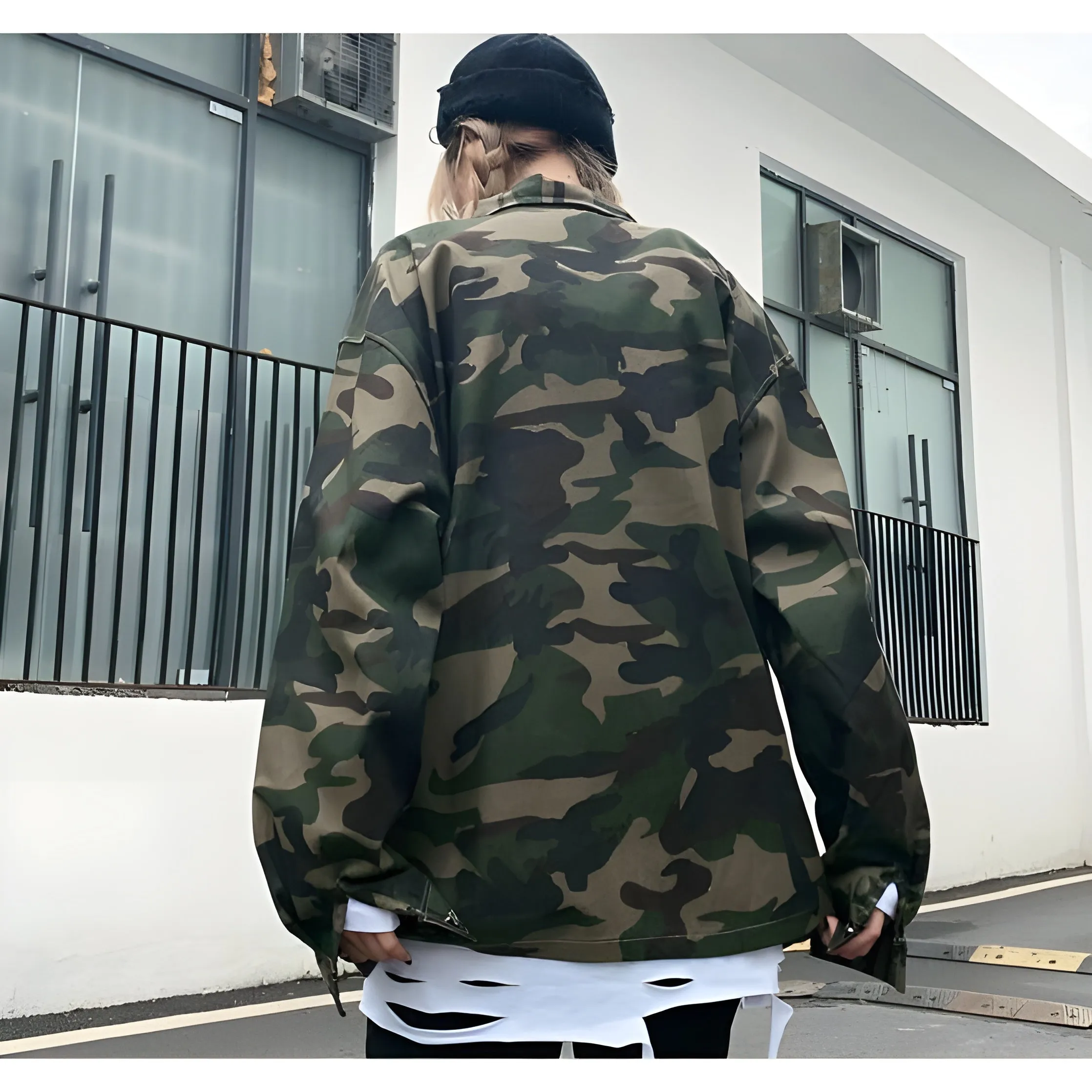 Women's Techwear Street Camo Jacket