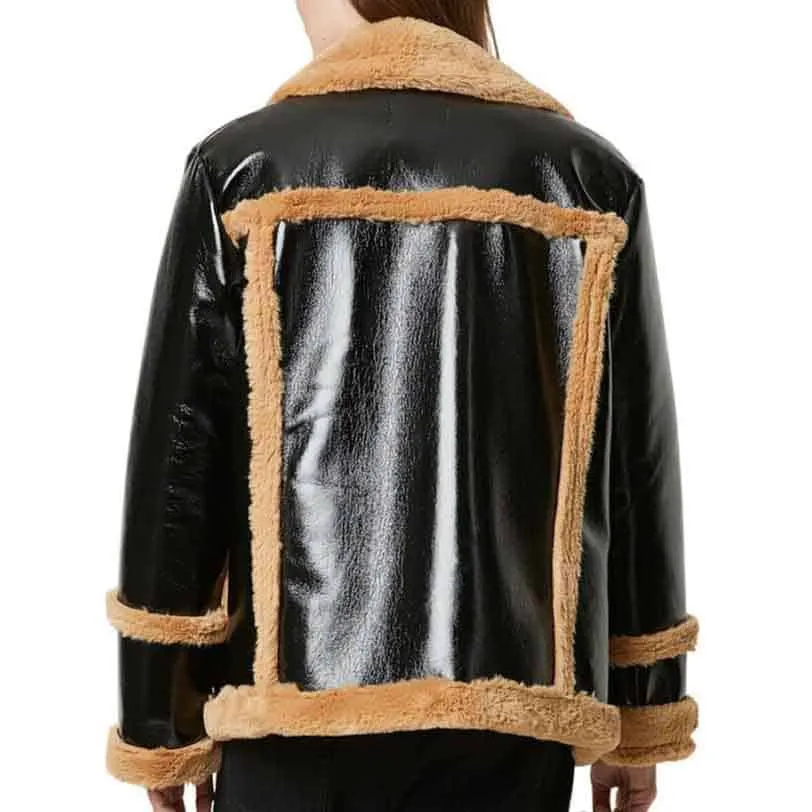 Women’s Trimmed Fur & Real Leather Jacket