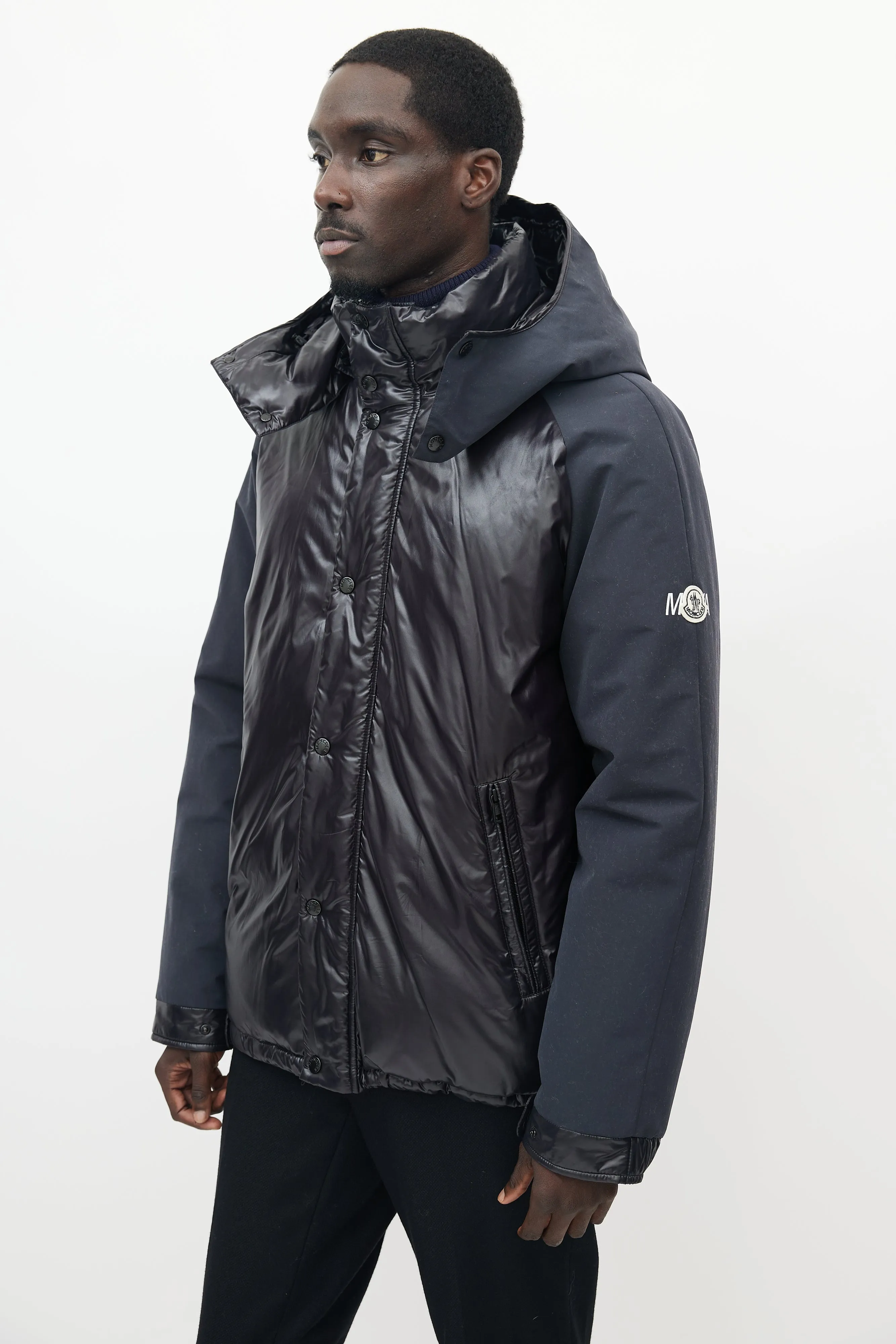 X Frgmnt Black Maya70 Down Puffer Jacket