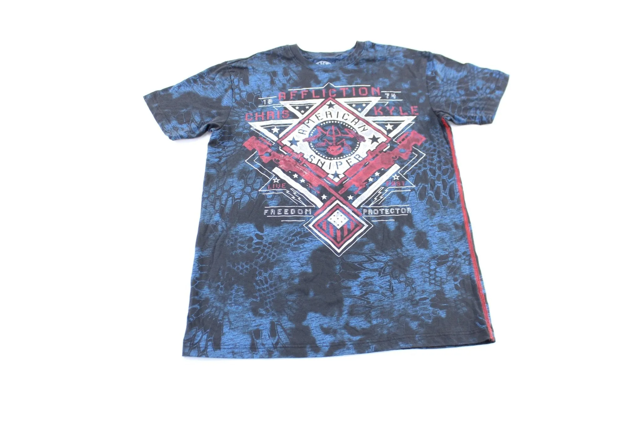 Y2K Affliction American Sniper Chris Kyle Graphic T-Shirt