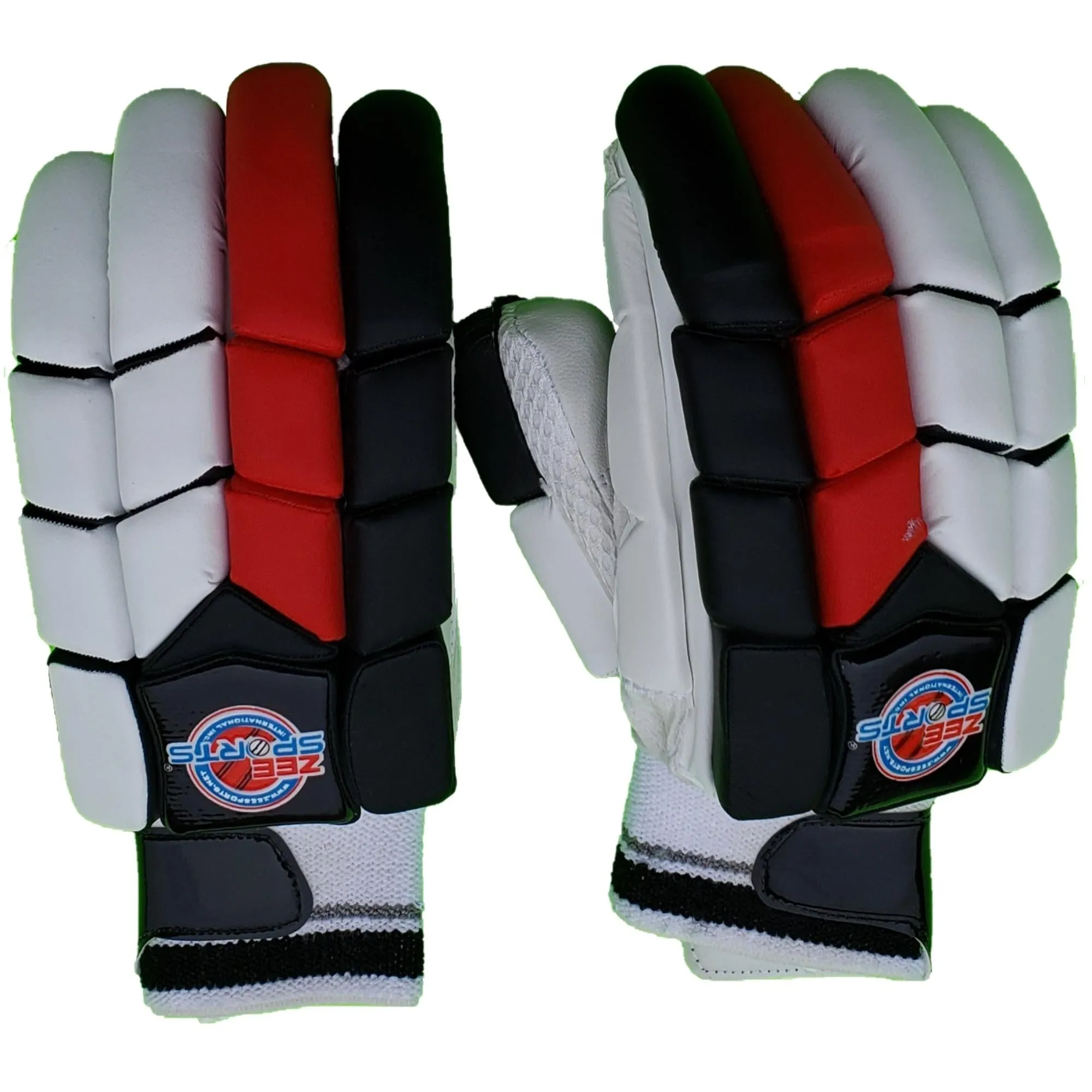 Zee Sports Batting Gloves Red Black