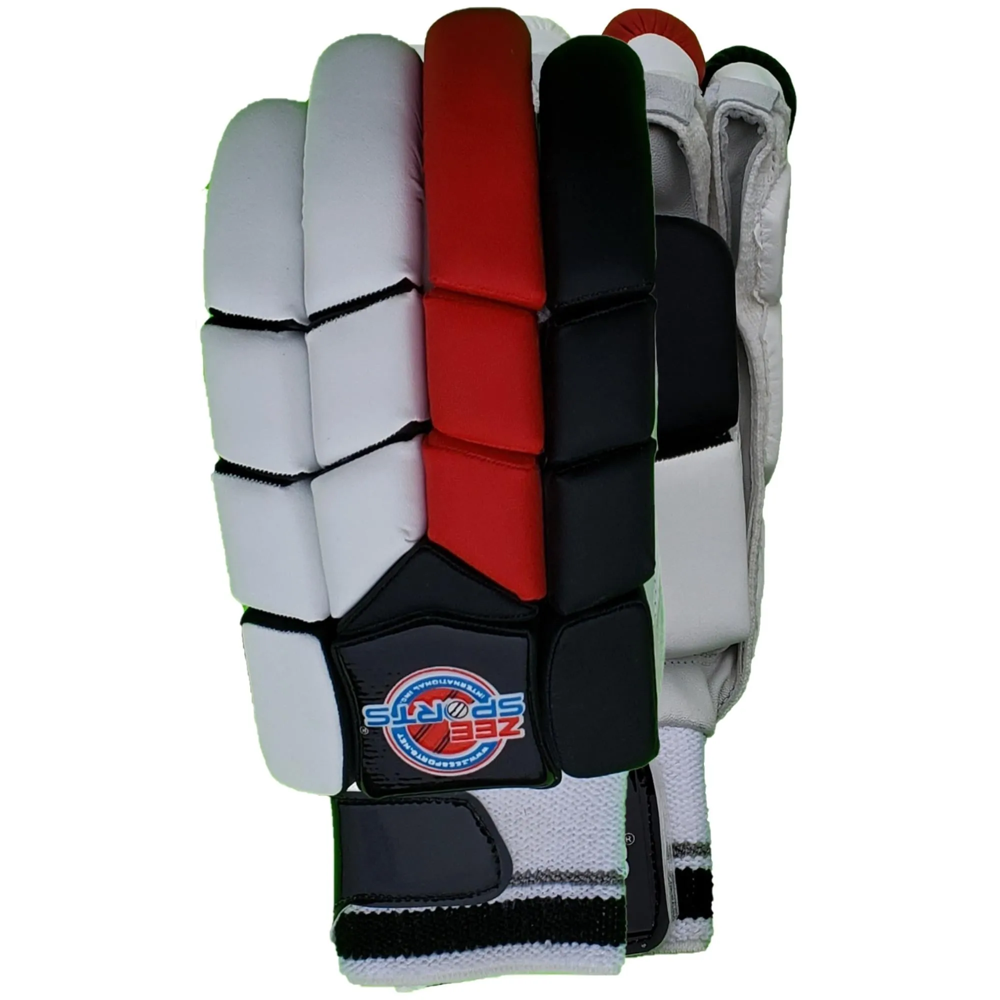 Zee Sports Batting Gloves Red Black